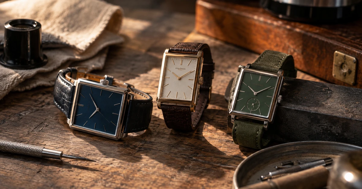 20 montres carrées ou rectangulaires à comparer