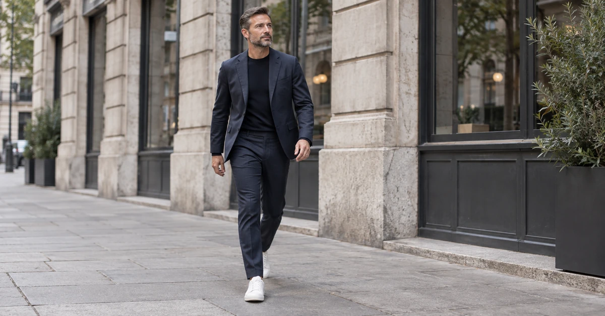 Comment porter un costume avec des baskets