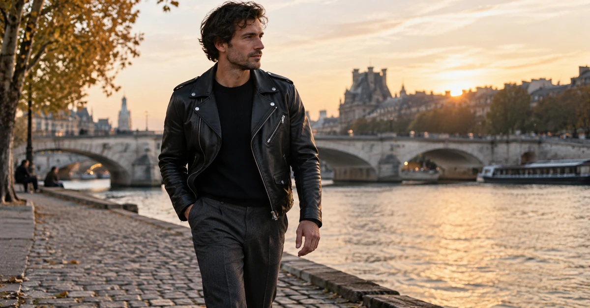 Comment porter un perfecto en cuir pour homme ?