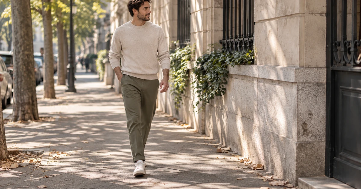 Avec quoi porter un pantalon kaki homme
