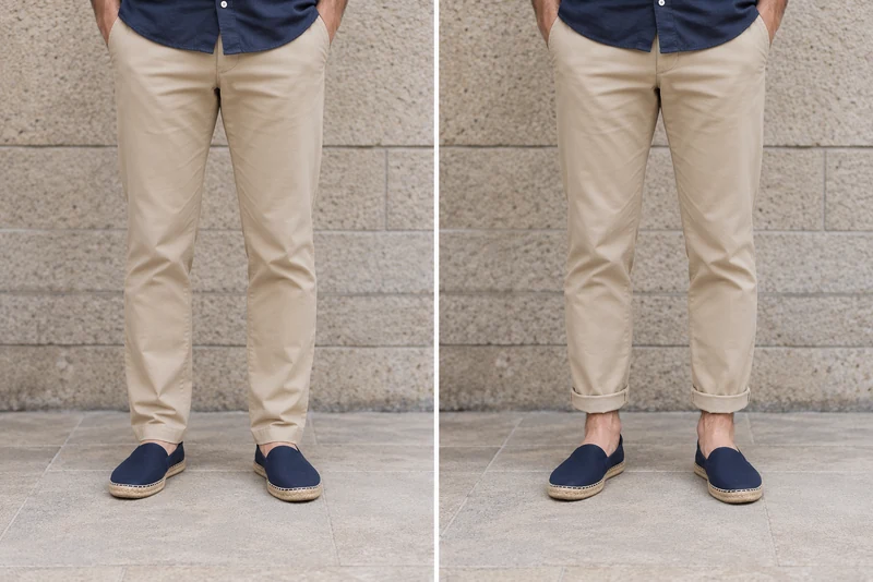 choisir sa longueur de pantalon avec les espadrilles